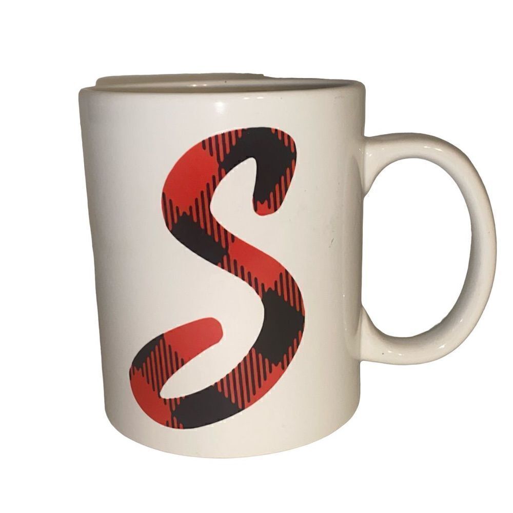‎Trisa Monogrammed S Buffalo Check Mug
